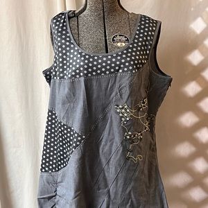 Womens 14 w Taillissime La Redoute Creatien Sleeveless tunic couture dress top